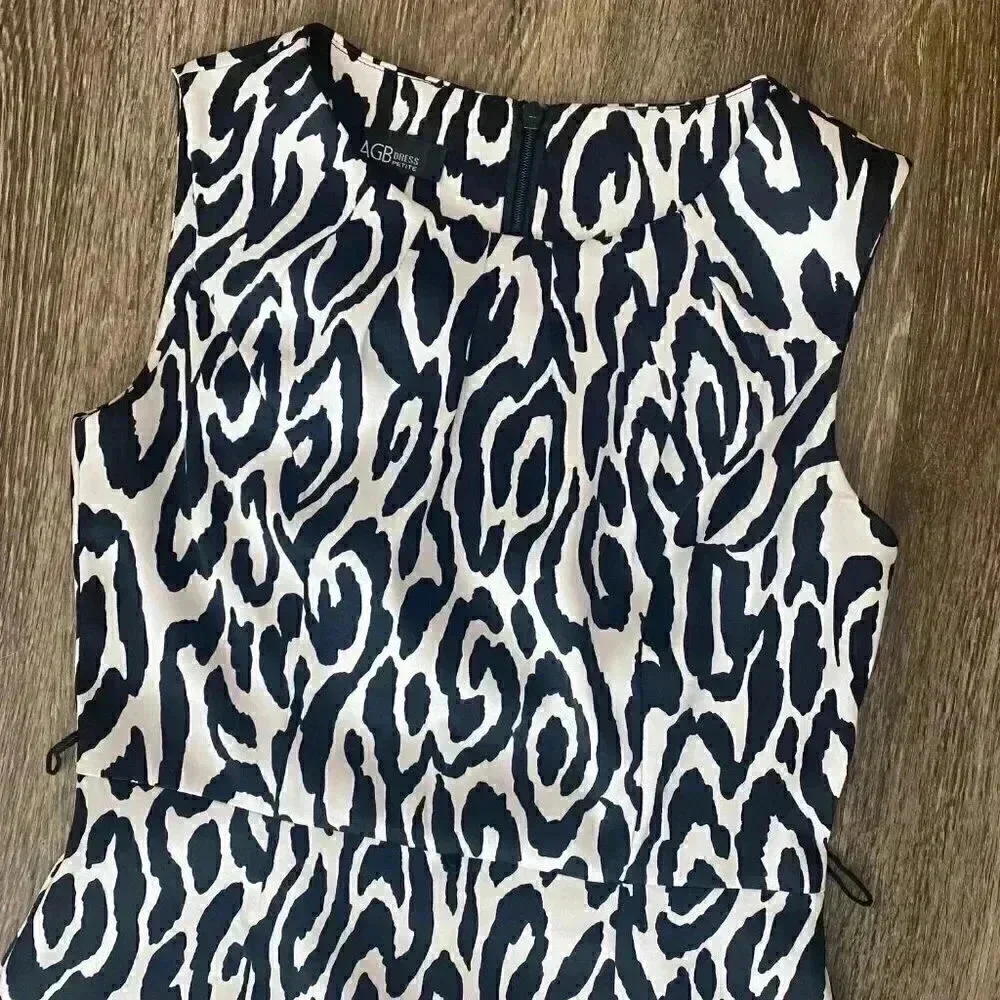 Womens AGB Black and White Dress - 4P - Picture 2 of 12